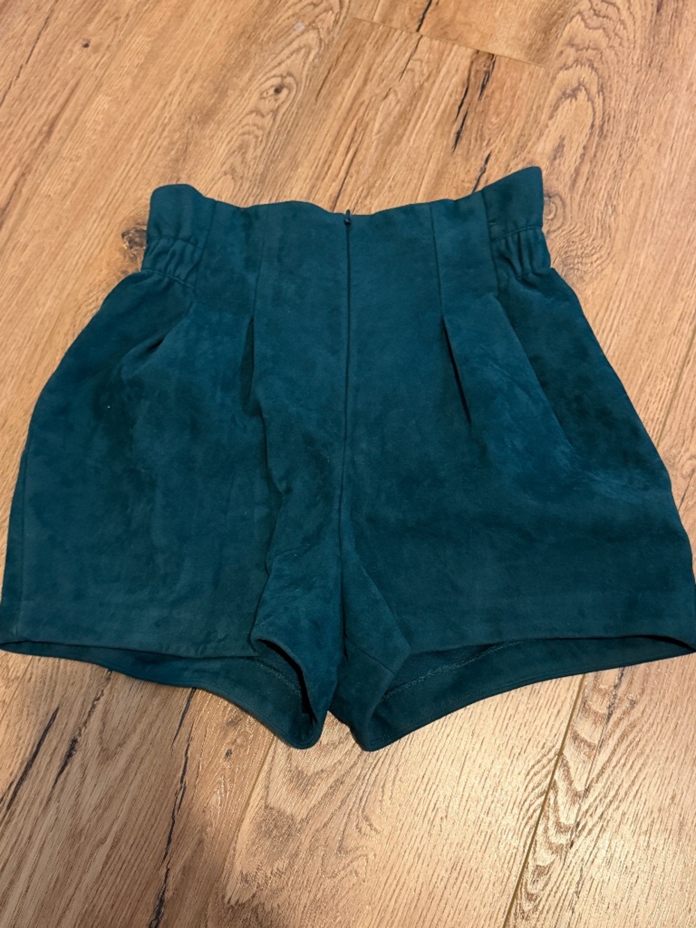 snidel emerald green high waisted shorts